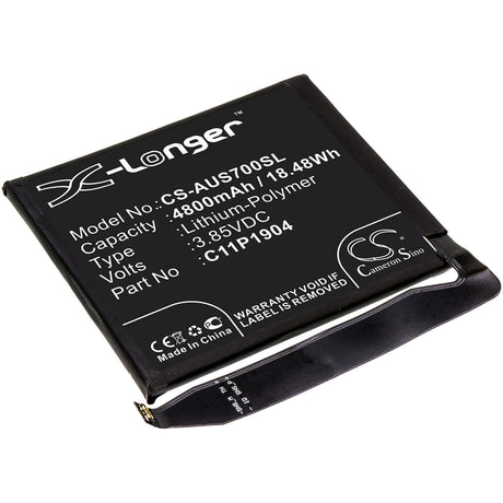 3.85V, Li-Polymer, 4800mAh, SmartPhone battery fits Asus, 0b200-03740200, Zenfone 7, Zenfone 7 Pro, 18.48Wh Mobile, SmartPhone Cameron Sino Technology Limited (Smartphone)