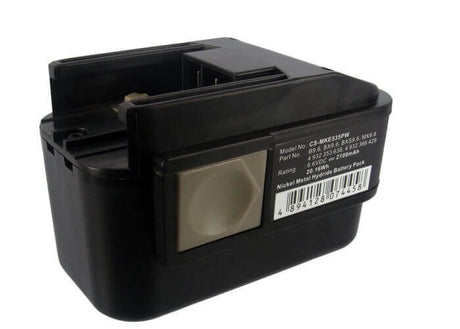 9.6V, Ni-MH, 2100mAh, Power Tools battery fits Milwaukee, Atlas Copco, Aeg, 4 932 353 638, 2000, Battery Light Pl Option, 20.16Wh Power Tools Cameron Sino Technology Limited (Power Tools)