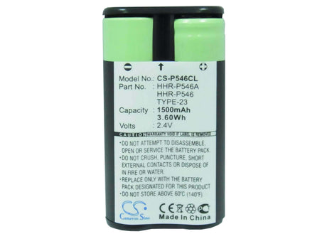 2.4V, Ni-MH, 1500mAh, Cordless Phone battery fits V Tech, At&t, Motorola, Panasonic, Sanyo, 23-272, 2400, 2401, 3.6Wh Cordless Phone Cameron Sino Technology Limited (Cordless Phone)