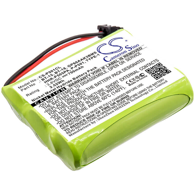 3.6V, Ni-MH, 700mAh, Cordless Phone battery fits Uniden, Sony, Bell Phone, Ge, Gp, Panasonic, Radio Shack, Toshiba, Bbty0300001, 24032x, 401, 2.52Wh Cordless Phone Cameron Sino Technology Limited (Cordless Phone)