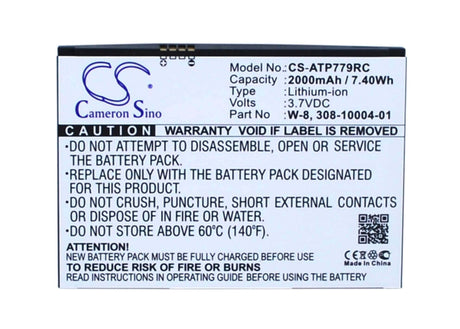 3.7V, Li-ion, 2000mAh, Hotspot battery fits Boostmobile, At&t, Netgear, 308-10004-01, Ac779s, Ac797s, 7.40Wh Hotspot Cameron Sino Technology Limited