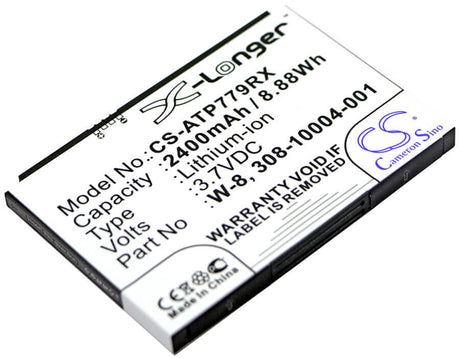 3.7V, Li-ion, 2400mAh, Hotspot battery fits Boostmobile, At&t, Netgear, 308-10004-01, Ac779s, Ac797s, 8.88Wh Hotspot Cameron Sino Technology Limited