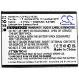 3.7V, Li-ion, 1300mAh, SmartPhone battery fits At&t, Cricket, Cingular, Lt14h504357w, Flip Iv, U102aa, 4.81Wh Mobile, SmartPhone Cameron Sino Technology Limited (Smartphone)