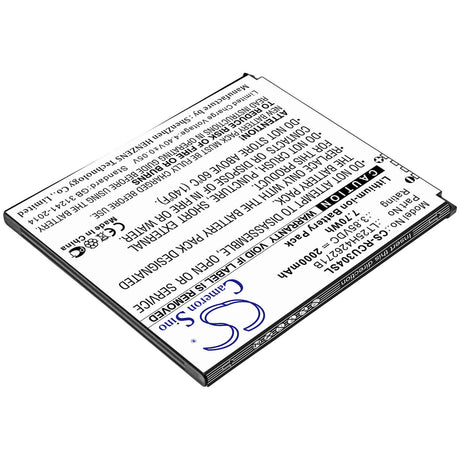 3.85V, Li-ion, 2000mAh, SmartPhone battery fits At&t, Blu, Cricket, Wiko, Lt25h426271b, B100dl, View 1, 7.7Wh Mobile, SmartPhone Cameron Sino Technology Limited (Smartphone)