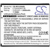 3.85V, Li-ion, 2000mAh, SmartPhone battery fits At&t, Blu, Cricket, Wiko, Lt25h426271b, B100dl, View 1, 7.7Wh Mobile, SmartPhone Cameron Sino Technology Limited (Smartphone)