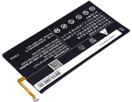 3.8V, Li-Polymer, 4600mAh, Tablet battery fits At&t, Zte, Li3846t43p6hf07632, Trek 2 Hd, Trek 2 Hd Lte, 17.48Wh Tablet Cameron Sino Technology Limited