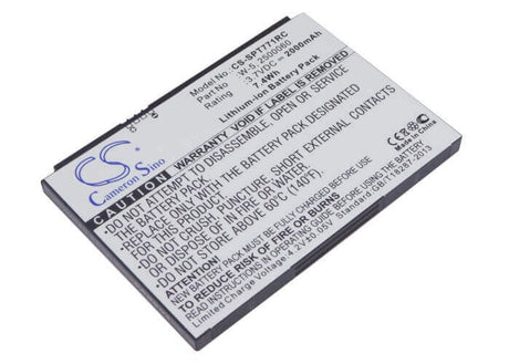 3.7V, Li-ion, 2000mAh, Hotspot battery fits At&t, Sprint, Netgear, 2500031, Unite, Unite-344b, 7.40Wh Hotspot Cameron Sino Technology Limited