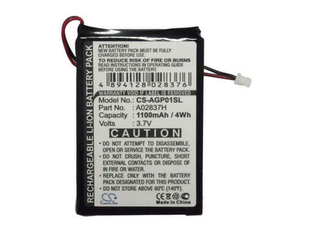 3.7V, Li-ion, 1100mAh, PDA battery fits Audio Guidie, Personalguide Iii Audioguides, Personalguide Pgi/av Audioguid, 4.07Wh PDA, Pocket PC Cameron Sino Technology Limited