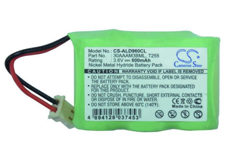 3.6V, Ni-MH, 600mAh, Cordless Phone battery fits Panafone, Doro, Audioline, Midland, Gp, 30aaam3bml, 970g, Cas 1300, 2.16Wh Cordless Phone Cameron Sino Technology Limited (Cordless Phone)