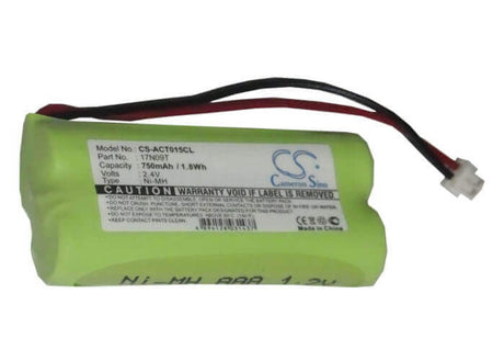 2.4V, Ni-MH, 750mAh, Cordless Phone battery fits Doro Matra, Ntl, Casio, Audioline, 08c/cp18nm, Dect 5015, 1.8Wh Cordless Phone Cameron Sino Technology Limited (Cordless Phone)