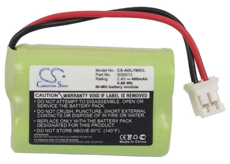 2.4V, Ni-MH, 400mAh, Cordless Phone battery fits Audioline, Switel, Sl30013, Dect 7500, Dect 7500 Micro, 0.96Wh Cordless Phone Cameron Sino Technology Limited (Cordless Phone)