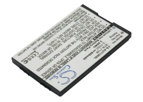 3.7V, Li-ion, 800mAh, SmartPhone battery fits Metropcs, Utstarcom, Audiovox, Btr-7126, Cdm-7126, Cdm-7176, 2.96Wh Mobile, SmartPhone Cameron Sino Technology Limited (Suspended)