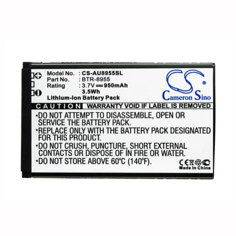 3.7V, Li-ion, 950mAh, SmartPhone battery fits Audiovox, Btr-8955, Cdm-8955, Utstarcom Cdm-8955, 3.52Wh Mobile, SmartPhone Cameron Sino Technology Limited (Suspended)