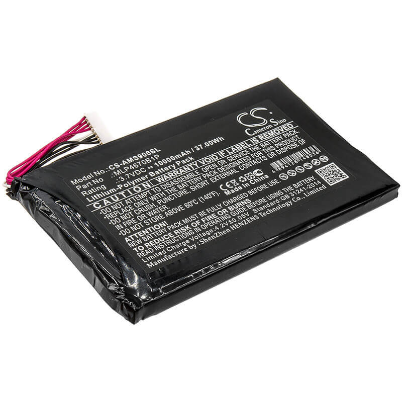 Diagnostics battery For Autel, Maxisys Ms906bt, Maxisys Ms906ts, Ms906bt 3.7v, 10000mah - 37.00wh Diagnostic Scanner Cameron Sino Technology Limited   
