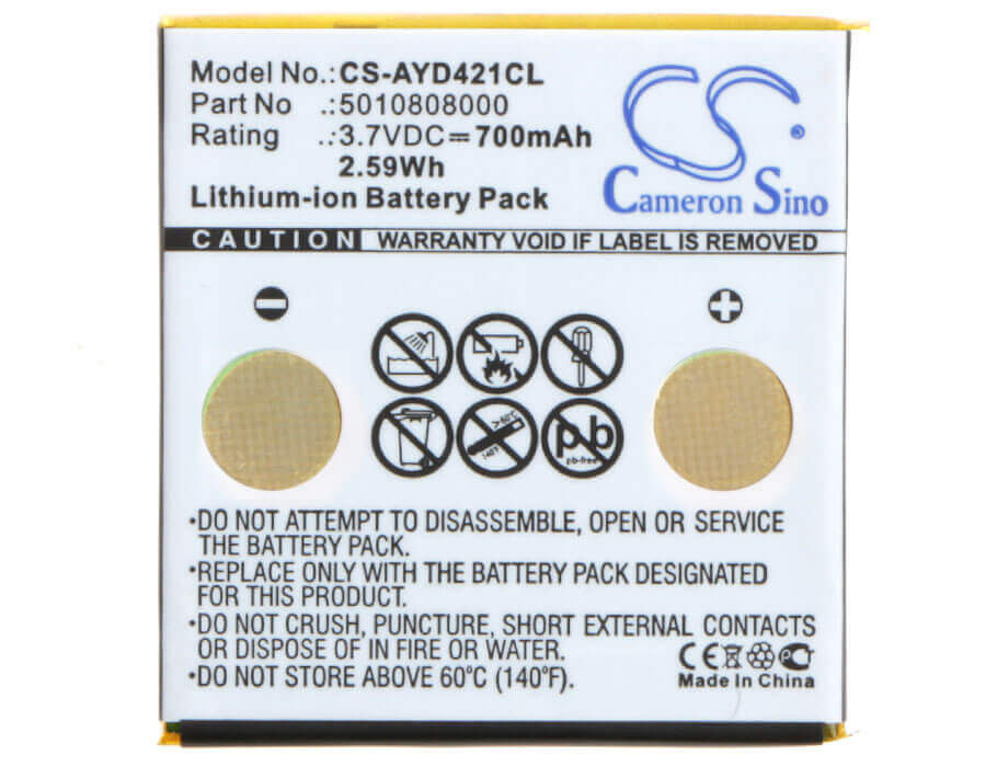 3.7V, Li-ion, 700mAh, Cordless Phone battery fits Avaya, 5010808000, D4, D4 Office, 2.59Wh Cordless Phone Cameron Sino Technology Limited (Cordless Phone)