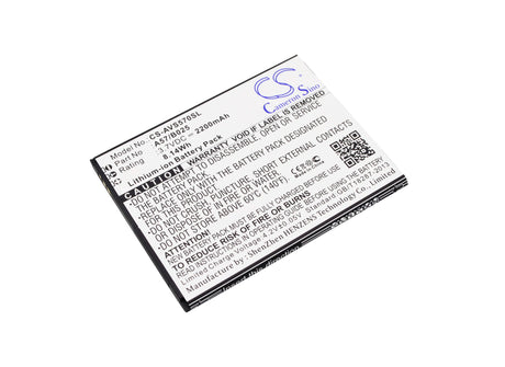 3.7V, Li-ion, 2200mAh, SmartPhone battery fits Avus, A57/b025, A57, 8.14Wh Mobile, SmartPhone Cameron Sino Technology Limited (Smartphone)