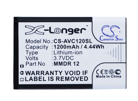 3.7V, Li-ion, 1200mAh, SmartPhone battery fits Alba, August, Denver, Radiwow, 523450ar 11-01, K1, K4, 4.44Wh Mobile, SmartPhone Cameron Sino Technology Limited (Smartphone)