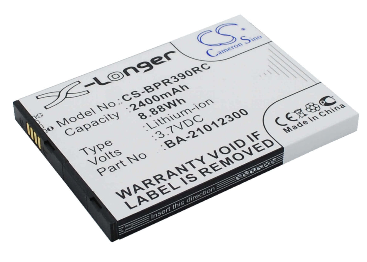 3.7V, Li-ion, 2400mAh, Hotspot battery fits Bandrich, Ba-21012300, Bandluxe Pr39, 8.88Wh Hotspot Cameron Sino Technology Limited