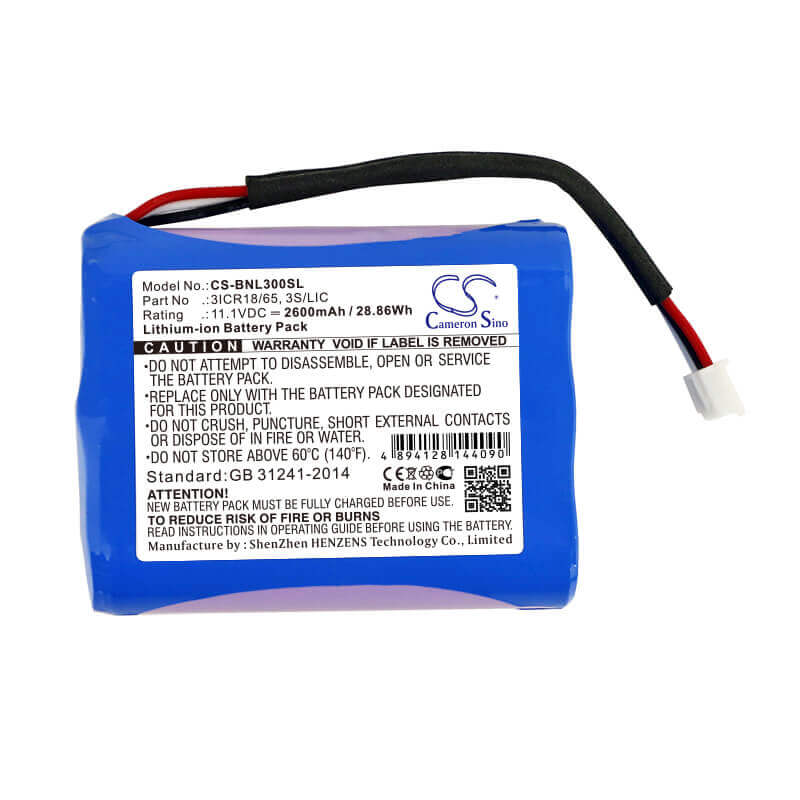 11.1V, Li-ion, 2600mAh, Speaker battery fits Bang & Olufsen, Beoplay A3, 28.86Wh Speaker Cameron Sino Technology Limited