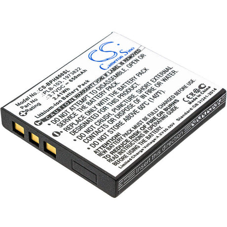 3.7V, Li-ion, 650mAh, Headset battery fits Bang & Olufsen, 1973822, Beoplay H7, Beoplay H8, 2.41Wh Wireless Headset Cameron Sino Technology Limited