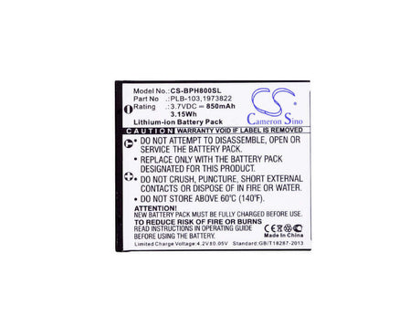 3.7V, Li-ion, 650mAh, Headset battery fits Bang & Olufsen, 1973822, Beoplay H7, Beoplay H8, 2.41Wh Wireless Headset Cameron Sino Technology Limited