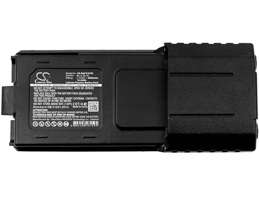 7.4V, Li-Polymer, 2600mAh, Two-Way Radio battery fits Baofeng, Bl-5, Bf-f8 Plus, Bf-f8+, 19.24Wh Two-Way Radio Cameron Sino Technology Limited