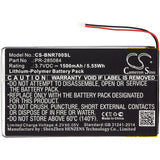 3.7V, Li-Polymer, 1500mAh, Tablet battery fits Barnes & Noble, Pr-285084, Bnrv700, Glowlight Plus 7.8, 5.55Wh Tablet Cameron Sino Technology Limited