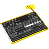 3.7V, Li-Polymer, 2600mAh, Tablet battery fits Barnes & Noble, Pl3370100p, Bntv450, Bntv460, 9.62Wh Tablet Cameron Sino Technology Limited