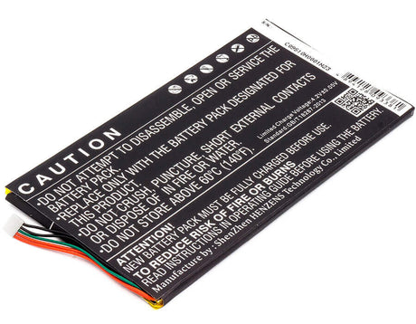3.7V, Li-Polymer, 4000mAh, Tablet battery fits Barnes & Noble, Bna-b0002, Bnrv400, Bntv400, 14.80Wh Tablet Cameron Sino Technology Limited