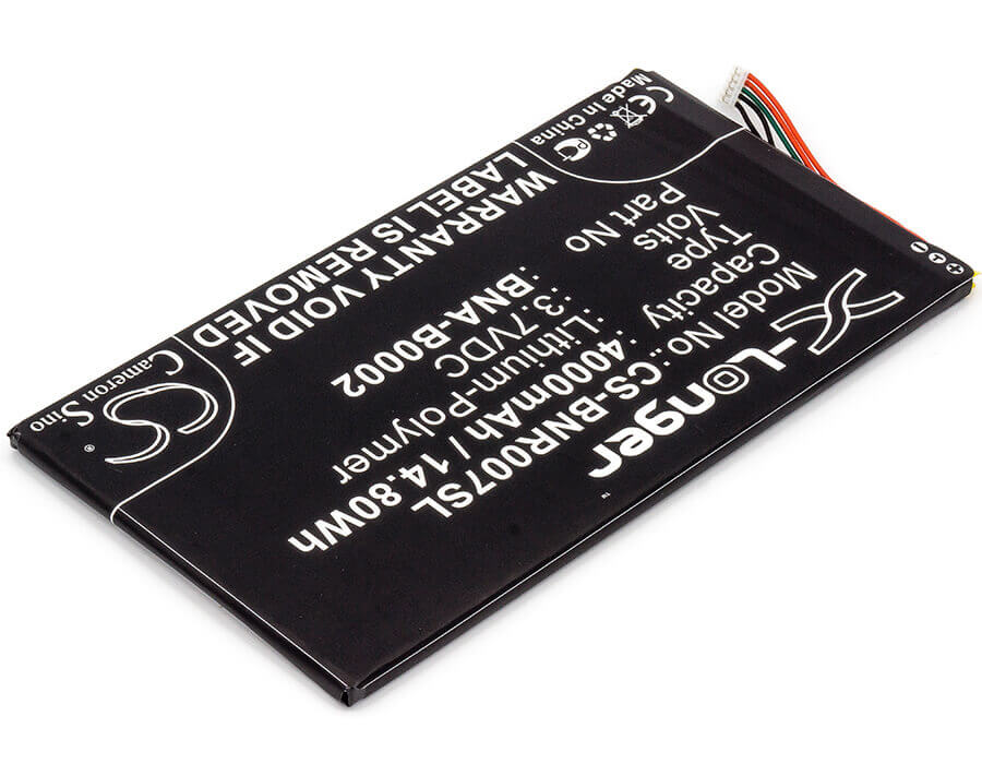 3.7V, Li-Polymer, 4000mAh, Tablet battery fits Barnes & Noble, Bna-b0002, Bnrv400, Bntv400, 14.80Wh Tablet Cameron Sino Technology Limited
