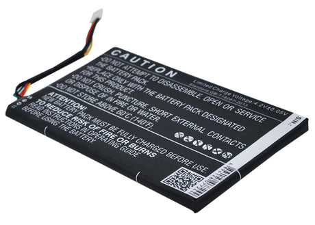 3.7V, Li-Polymer, 2150mAh, E-book, E-reader battery fits Barnes & Noble, Dr-nk03, Bnrv300, Bntv350, 7.96Wh E-book, E-reader Cameron Sino Technology Limited