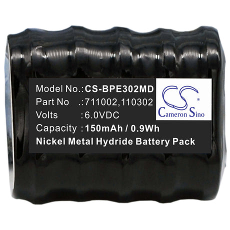 6.0V, Ni-MH, 150mAh, Medical battery fits Baxter Healthcare, Biohit, Varta, 110302, 100dko, 8426, 0.90Wh Medical Cameron Sino Technology Limited (Medical)