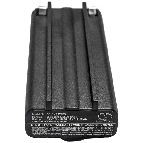 3.7V, Li-ion, 2600mAh, Flashlight battery fits Bayco, Nightstick, 5570-batt, Xpp-5570, Xpr-5572, 9.62Wh Flashlight Cameron Sino Technology Limited