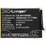 3.85V, Li-Polymer, 2900mAh, SmartPhone battery fits Bbk, Vivo, B-c8, 1714, Vivo Y69, 11.17Wh Mobile, SmartPhone Cameron Sino Technology Limited (Smartphone)
