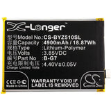3.85V, Li-Polymer, 4900mAh, SmartPhone battery fits Bbk, Vivo, B-g7, 1951, V1911a, 18.87Wh Mobile, SmartPhone Cameron Sino Technology Limited (Smartphone)