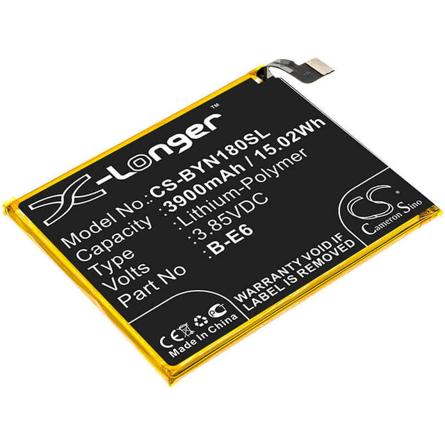 3.85V, Li-Polymer, 3900mAh, SmartPhone battery fits Vivo, Bbk, B-e6, Nex A, Nex Global Dual Sim, 15.02Wh Mobile, SmartPhone Cameron Sino Technology Limited (Smartphone)