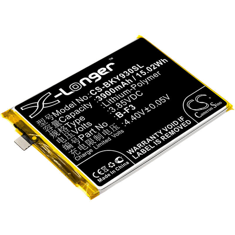 3.85V, Li-Polymer, 3900mAh, SmartPhone battery fits Bbk, Vivo, B-f3, V1815, V1818c, 15.02Wh Mobile, SmartPhone Cameron Sino Technology Limited (Smartphone)
