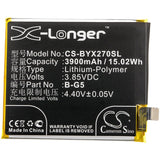3.85V, Li-Polymer, 3900mAh, SmartPhone battery fits Bbk, Vivo, B-g5, V1829, V1829a, 15.02Wh Mobile, SmartPhone Cameron Sino Technology Limited (Smartphone)