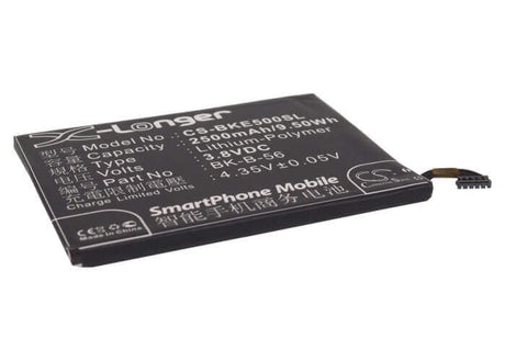 3.8V, Li-Polymer, 2500mAh, SmartPhone battery fits Bbk, Bk-b-56, Vivo E5, 9.5Wh Mobile, SmartPhone Cameron Sino Technology Limited (Suspended)
