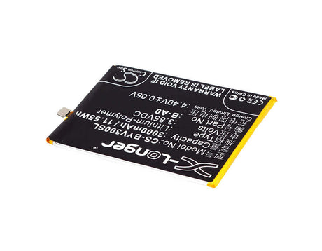 3.85V, Li-Polymer, 3000mAh, SmartPhone battery fits Vivo, Bbk, B-a0, Vivo V3 Max, Vivo V3 Max+, 11.55Wh Mobile, SmartPhone Cameron Sino Technology Limited (Smartphone)