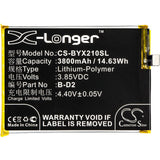 3.85V, Li-Polymer, 3800mAh, SmartPhone battery fits Bbk, Vivo, B-d2, Vivo X20 Plus, Vivo X20 Plus A, 14.63Wh Mobile, SmartPhone Cameron Sino Technology Limited (Smartphone)