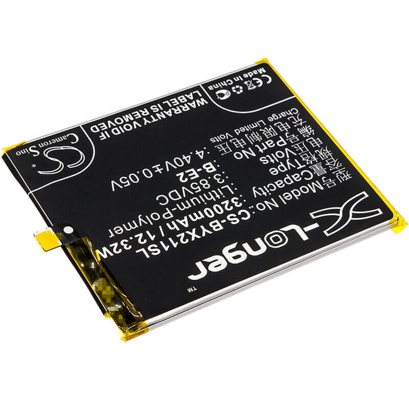 3.85V, Li-Polymer, 3200mAh, SmartPhone battery fits Bbk, Vivo, B-e2, Vivo X21i, Vivo X21i Dual Sim, 12.32Wh Mobile, SmartPhone Cameron Sino Technology Limited (Smartphone)