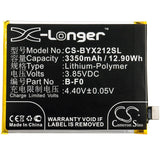 3.85V, Li-Polymer, 3350mAh, SmartPhone battery fits Bbk, B-f0, Vivo X21s, 12.9Wh Mobile, SmartPhone Cameron Sino Technology Limited (Suspended)
