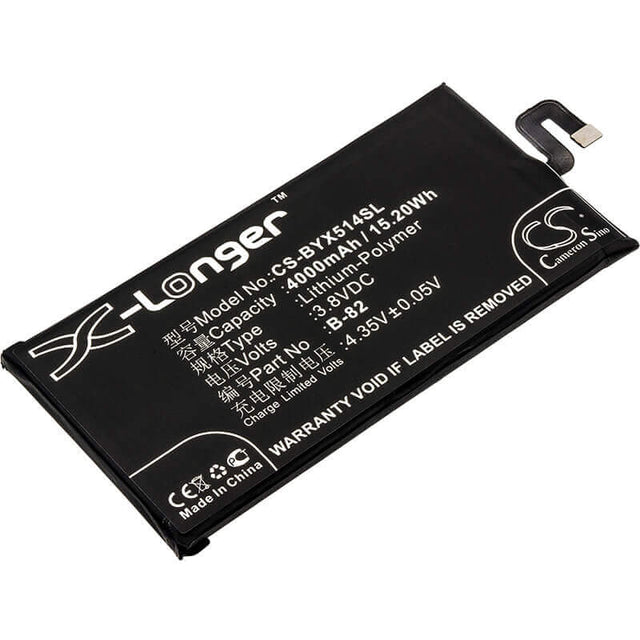 3.8V, Li-Polymer, 4000mAh, SmartPhone battery fits Vivo, Bbk, B-82, Vivo X5 Max S, X5max S, 15.2Wh Mobile, SmartPhone Cameron Sino Technology Limited (Suspended)