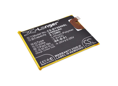 3.8V, Li-Polymer, 2400mAh, SmartPhone battery fits Vivo, Bbk, B-91, Vivo X6, Vivo X6a, 9.12Wh Mobile, SmartPhone Cameron Sino Technology Limited (Smartphone)