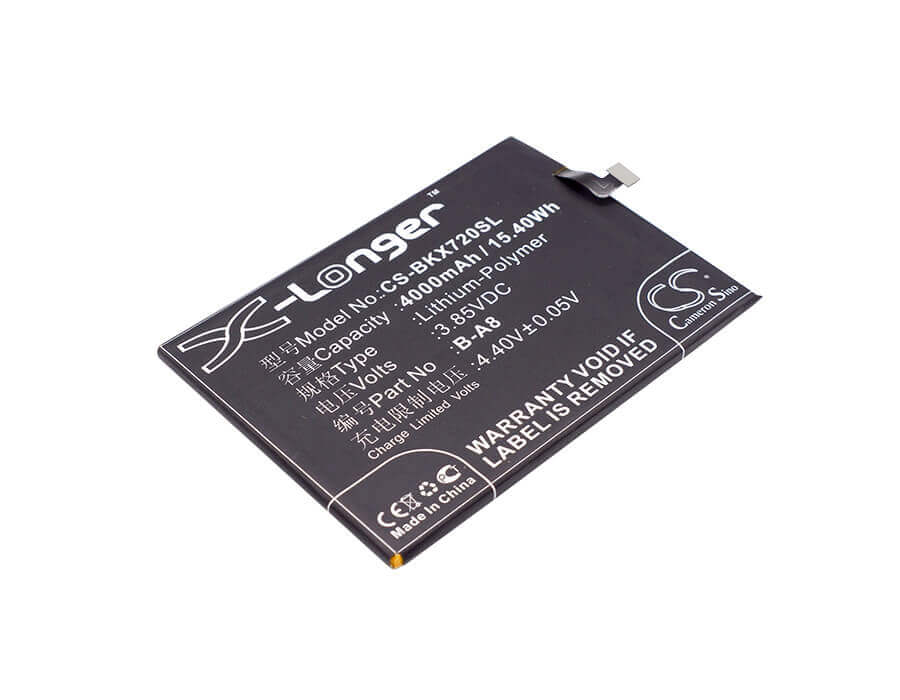 3.85V, Li-Polymer, 4000mAh, SmartPhone battery fits Bbk, B-a8, Vivo X7 Plus, Vivo X7 Plus Dual Sim, 15.4Wh Mobile, SmartPhone Cameron Sino Technology Limited (Suspended)