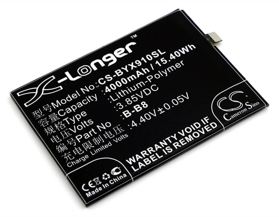 3.85V, Li-Polymer, 4000mAh, SmartPhone battery fits Vivo, Bbk, B-b8, Vivo X9 Plus, Vivo X9 Plus Dual Sim, 15.4Wh Mobile, SmartPhone Cameron Sino Technology Limited (Smartphone)