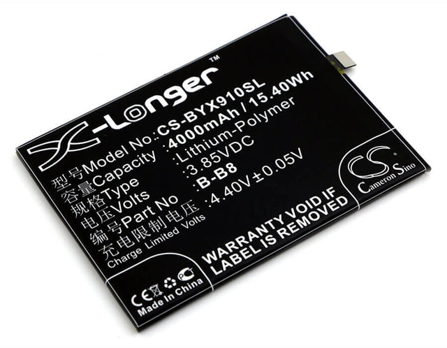 3.85V, Li-Polymer, 4000mAh, SmartPhone battery fits Vivo, Bbk, B-b8, Vivo X9 Plus, Vivo X9 Plus Dual Sim, 15.4Wh Mobile, SmartPhone Cameron Sino Technology Limited (Smartphone)