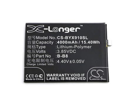 3.85V, Li-Polymer, 4000mAh, SmartPhone battery fits Vivo, Bbk, B-b8, Vivo X9 Plus, Vivo X9 Plus Dual Sim, 15.4Wh Mobile, SmartPhone Cameron Sino Technology Limited (Smartphone)