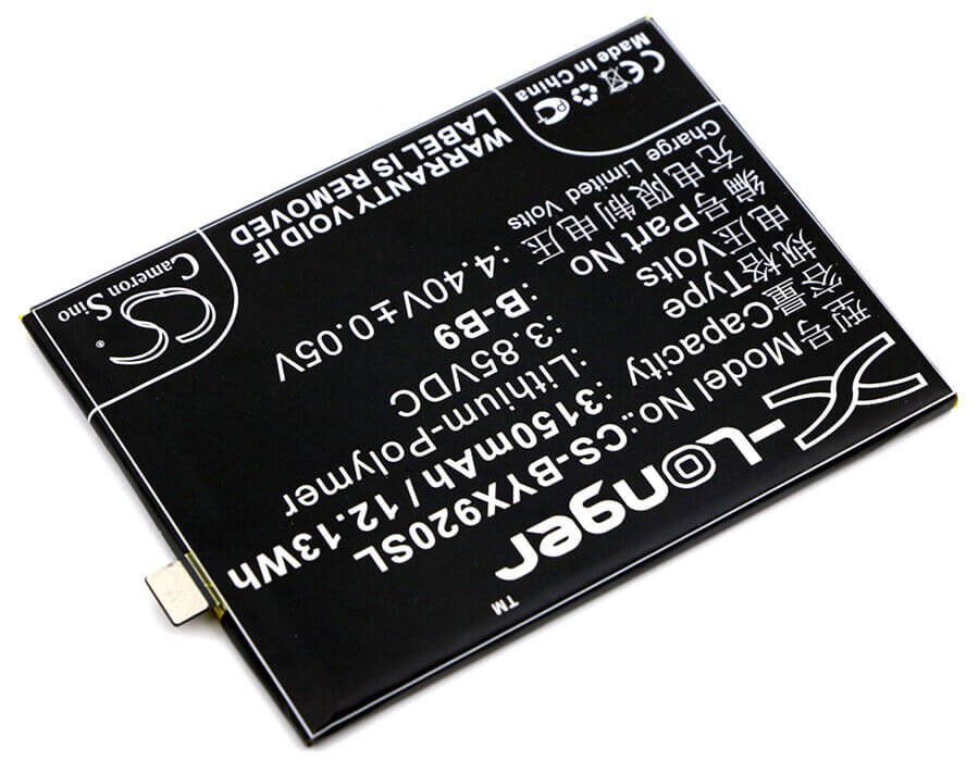 3.85V, Li-Polymer, 3150mAh, SmartPhone battery fits Bbk, Vivo, B-b9, Vivo X9i, 12.13Wh Mobile, SmartPhone Cameron Sino Technology Limited (Smartphone)